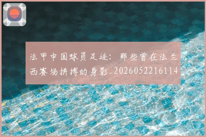 法甲中国球员足迹：那些曾在法兰西赛场拼搏的身影_20260522161146
